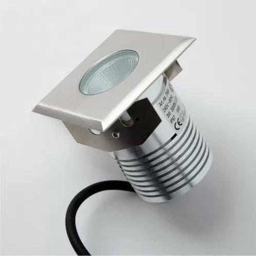 Power LED Ø8 grondspot 3 watt Tuinverlichting Grondspots, Tuin en Terras, Buitenverlichting, Minder dan 50 watt, Nieuw, Rvs, Spots