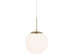 Nordlux Grant 25 - Hanglamp - Opaalglas - Messing, Verzenden, Zo goed als nieuw
