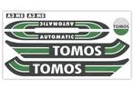 Tomos Stickerset mat standaard automatic zwart / donkergr..., Ophalen of Verzenden, Nieuw
