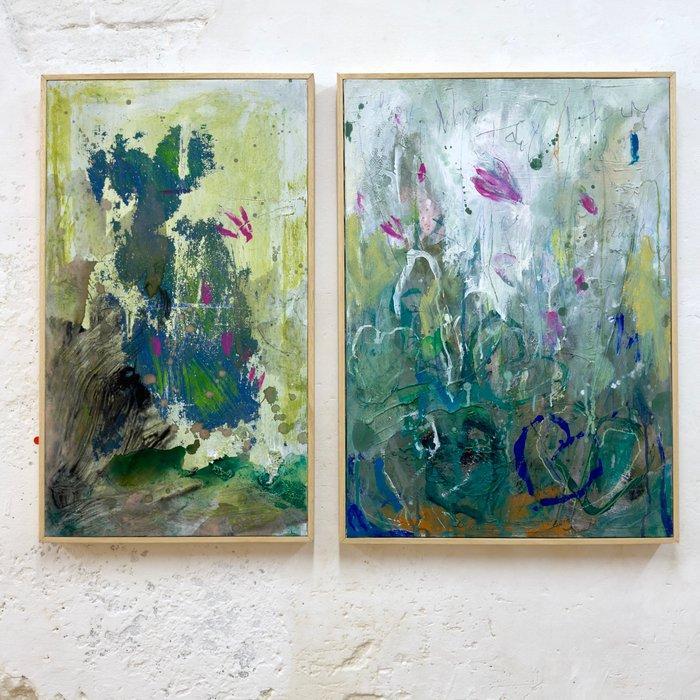 Ersilia Sarrecchia - Silenzioso freddo mattino, Antiek en Kunst, Kunst | Schilderijen | Modern