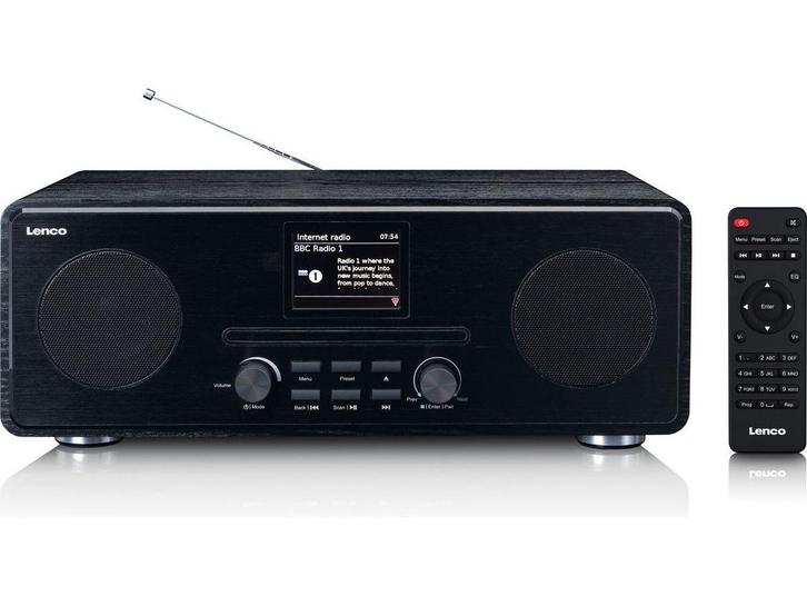 Lenco DIR-261BK - Internetradio DAB+ FM - CD Bluetooth -, Audio, Tv en Foto, Radio's, Zo goed als nieuw, Verzenden