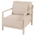 Mykonos lounge tuinstoel latte 4 Seasons Outdoor, Ophalen of Verzenden, Nieuw, Aluminium