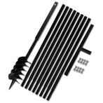 vidaXL Grondboor met handvat 120 mm en verlengstukken 9 m, Verzenden, Nieuw