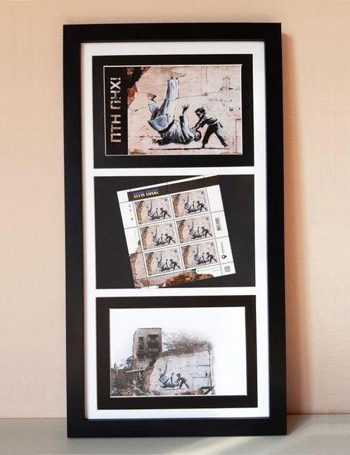 Banksy (1974) - FCK PTN! Banksy framed-Complete set -, Antiek en Kunst, Kunst | Schilderijen | Modern