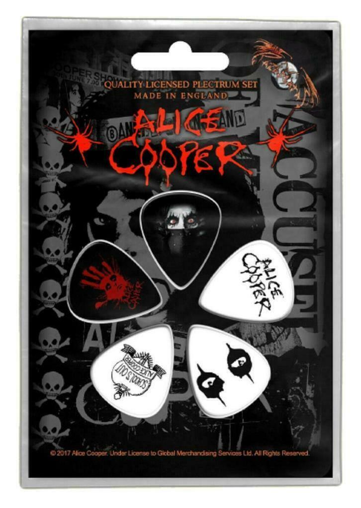 Alice Cooper Plectrum Eyes 5-pack officiële merchandise, Verzamelen, Overige Verzamelen, Nieuw, Ophalen of Verzenden