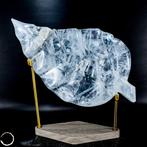 Natuurlijk heldere kwarts in bladvorm. Een kunstvol