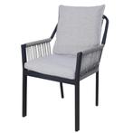 Fleur dining tuinstoel aluminium antraciet rope, Ophalen of Verzenden, Nieuw