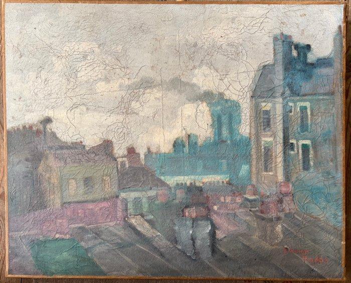 Franse school (XX) - Rade militaire de Brest (Bretagne), Antiek en Kunst, Kunst | Schilderijen | Klassiek