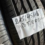 2 x Bridgestone Turanza ER300 215-45-16 Zomerbanden 9mm, 16 inch, Ophalen of Verzenden, Band(en), Personenwagen