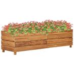 vidaXL Plantenbak verhoogd 150x40x38 cm gerecycled teakhout, Verzenden, Nieuw, Hout