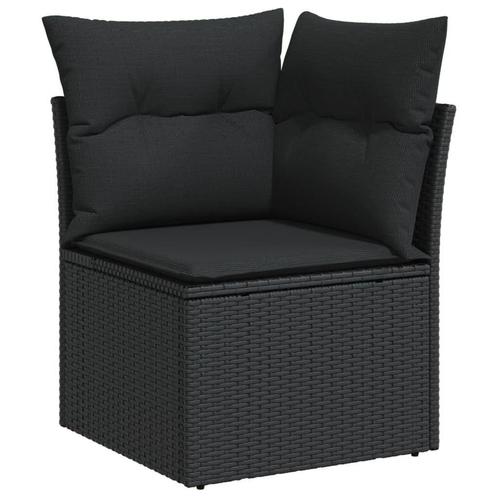 Tuinhoekbank Zwart | Retourdeal | Comfortabel & Voordelig, Tuin en Terras, Tuinbanken, Nieuw, Rotan, Ophalen of Verzenden