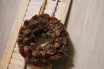 Dikke moskrans / Pinecones 35 cm, Huis en Inrichting, Woonaccessoires | Kransen, Ophalen of Verzenden, Nieuw