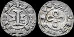 13th cent Ad France Bishopric Melgueil denier no date zilver, Verzenden