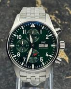 IWC Pilots Watch Chronograph 43mm - Green Dial - IW378006, Nieuw, Polshorloge