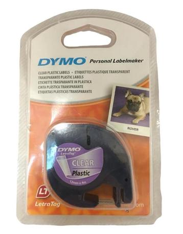 Dymo Personal Labelmaker Transparant 12 mm x 4m -1DS-591