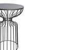 Ronde bijzettafel VARIATION 55cm zwart ijzeren metalen frame, Huis en Inrichting, Tafels | Sidetables, Nieuw, Ophalen of Verzenden