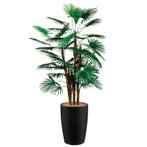 Rhapis Palm kunstplant, H150cm, Huis en Inrichting, Kamerplanten, Ophalen of Verzenden