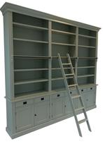 Boekenkast Engels  groen met trap Reeuwijk 300 x 260cm, Huis en Inrichting, Ophalen of Verzenden, Nieuw