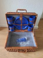 Picknickmand - Picknickmand - Leder, Plastic, riet, Antiek en Kunst