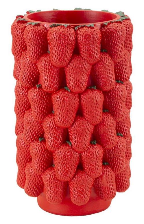 VAAS AARDBEI CM Ø 20X32, Huis en Inrichting, Woonaccessoires | Vazen, Ophalen of Verzenden