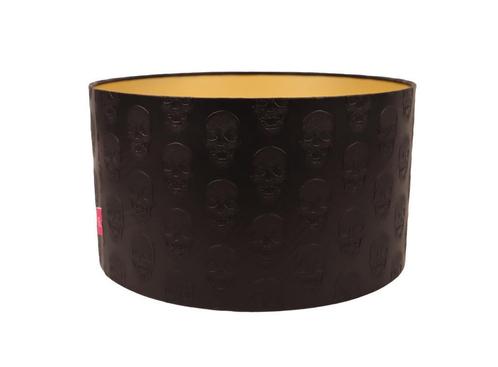 Lampenkap Doodskop Zwart Ø 45 cm, Huis en Inrichting, Lampen | Lampenkappen, 25 tot 50 cm, Rond, Zwart, Overige kleuren, Nieuw