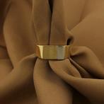 Bicolor gouden heren zegelring, Sieraden, Tassen en Uiterlijk, Ringen, Gebruikt, Overige kleuren, 19 tot 20, Heer