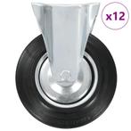 vidaXL 12 st Wielen vast 200 mm, Verzenden