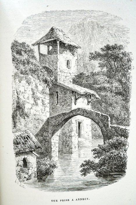 R. Töpffer - Nouveaux voyages en zigzag - 1858, Antiek en Kunst, Antiek | Boeken en Bijbels