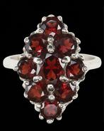 Granaat - Zilver, Bague Le Serment en Grenat : Diepe