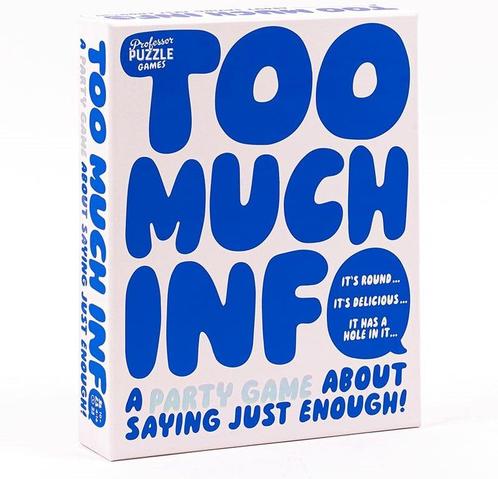 Too Much Info - Party Game | Professor Puzzle -, Hobby en Vrije tijd, Gezelschapsspellen | Bordspellen, Nieuw, Verzenden