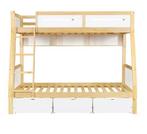 Kinderstapelbed met 3 Lades en Trap – 90x200 en 120x200 cm, Verzenden, Nieuw