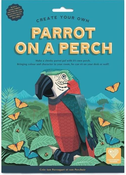 Parrot on a Perch by Clockwork Soldier, Hobby en Vrije tijd, Knutselen, Verzenden