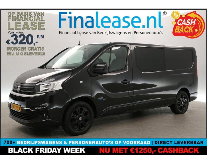 Fiat Talento 2.0 MultiJet L2H1 146PK DC Trekhaak Camera, Auto's, Bestelauto's, Lease, Handgeschakeld, Diesel, Fiat, Zwart, Verzenden