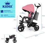 KIDIZ® 5in1 Kinderfiets - Loopfiets - Driewieler - Roze, Verzenden, Nieuw
