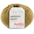 Katia Merino Baby - 150 olijfbruin - Wol Garen, Hobby en Vrije tijd, Breien en Haken, Ophalen of Verzenden, Nieuw