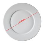 GGM Gastro | (24 stuks) PERA Wit - Porseleinen pizzabord - |, Huis en Inrichting, Verzenden, Nieuw, Effen, Bord(en)