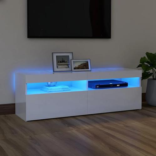 vidaXL Tv-meubel met LED-verlichting 120x35x40 cm hoogglans, Huis en Inrichting, Kasten | Televisiemeubels, 25 tot 50 cm, Nieuw