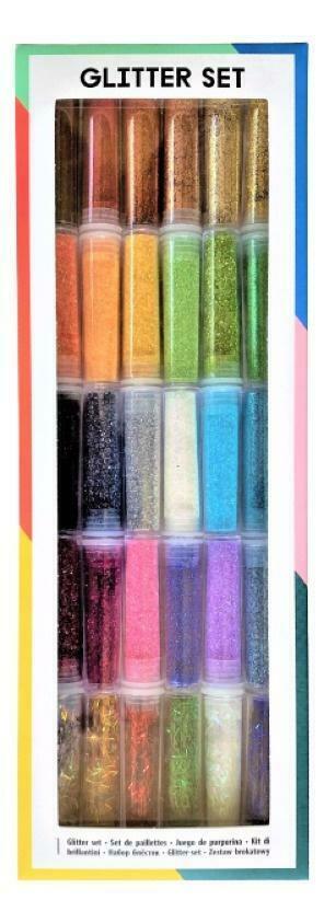 Glitter Set - 30 kleuren - Default, Hobby en Vrije tijd, Knutselen, Nieuw, Verzenden