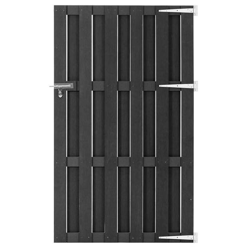 Poort Grijs HKC | Stevige Tuinafsluiting | Retourdeal, Tuin en Terras, Tuinhekken en Hekwerk, Met poort, Nieuw, Overige materialen