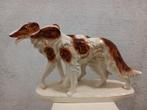 Sitzendorf - Beeldje - Two greyhound - borzoi; 31 cm -, Antiek en Kunst, Antiek | Glas en Kristal