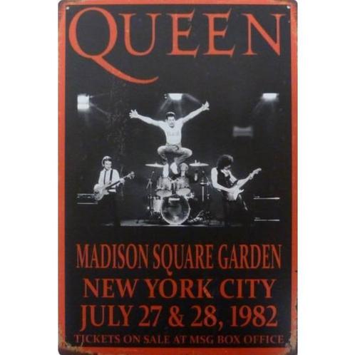 Wandbord reclamebord concert muziek Queen Madison bord, Verzamelen, Posters, Nieuw, A4 of kleiner, Muziek, Rechthoekig Staand
