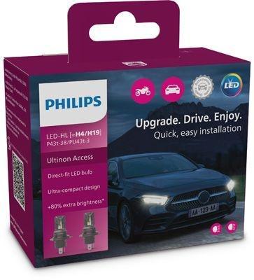 Philips Ultinon Access LED H4 H19 set 11342U2500CX, Auto-onderdelen, Verlichting, Verzenden