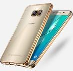 Galaxy S7 Edge Soft TPU Hoesje Met Coating Goud / Zilver / G, Telecommunicatie, Mobiele telefoons | Hoesjes en Frontjes | Samsung