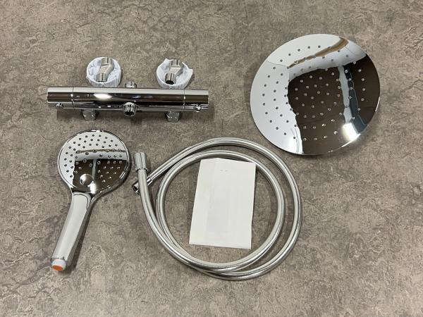 Veiling - Doucheset met thermostaat chroom, Doe-het-zelf en Verbouw, Sanitair