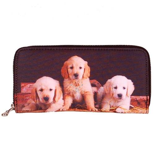 Portemonnee groot Golden Retriever NIEUW, Sieraden, Tassen en Uiterlijk, Portemonnees, Zwart, Nieuw, Ophalen of Verzenden