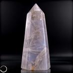 Natuurlijk lavendel-rozenkwarts obelisk – Zachte harmonie in