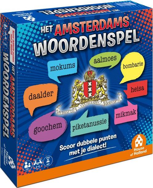 Het Amsterdams Woordenspel | House of Holland -, Hobby en Vrije tijd, Gezelschapsspellen | Bordspellen, Nieuw, Verzenden
