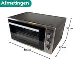 Vrijstaande Mini Oven 50lt Nieuw maar er zit een krasje., Minder dan 45 cm, Oven, Hete lucht, Nieuw
