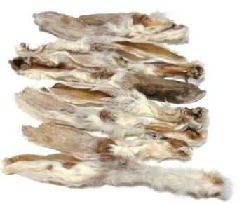 Konijnenoren met haar ongeveer 150 gram beschikbaar voor biedingen
