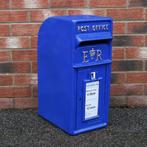 Blauwe brievenbus - Schotland -  24x37x57 cm, Nieuw, IJzer, Verzenden